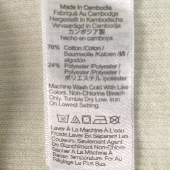 NWT Madewell Knot Front Top Elegant Cream Ribbed  Women's Sweater Size Small - Picture 8 of 14